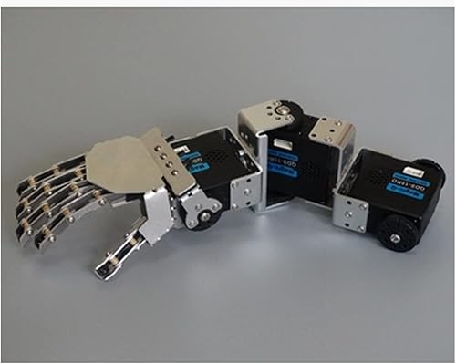 Miniatura 1 de Brazo de robot montado de metal 3DOF Humanoide Biped Robot Brazo Mano con 5 dedos Robótica Abrazadera de garra Juguetes DIY Color  Mano izquierda