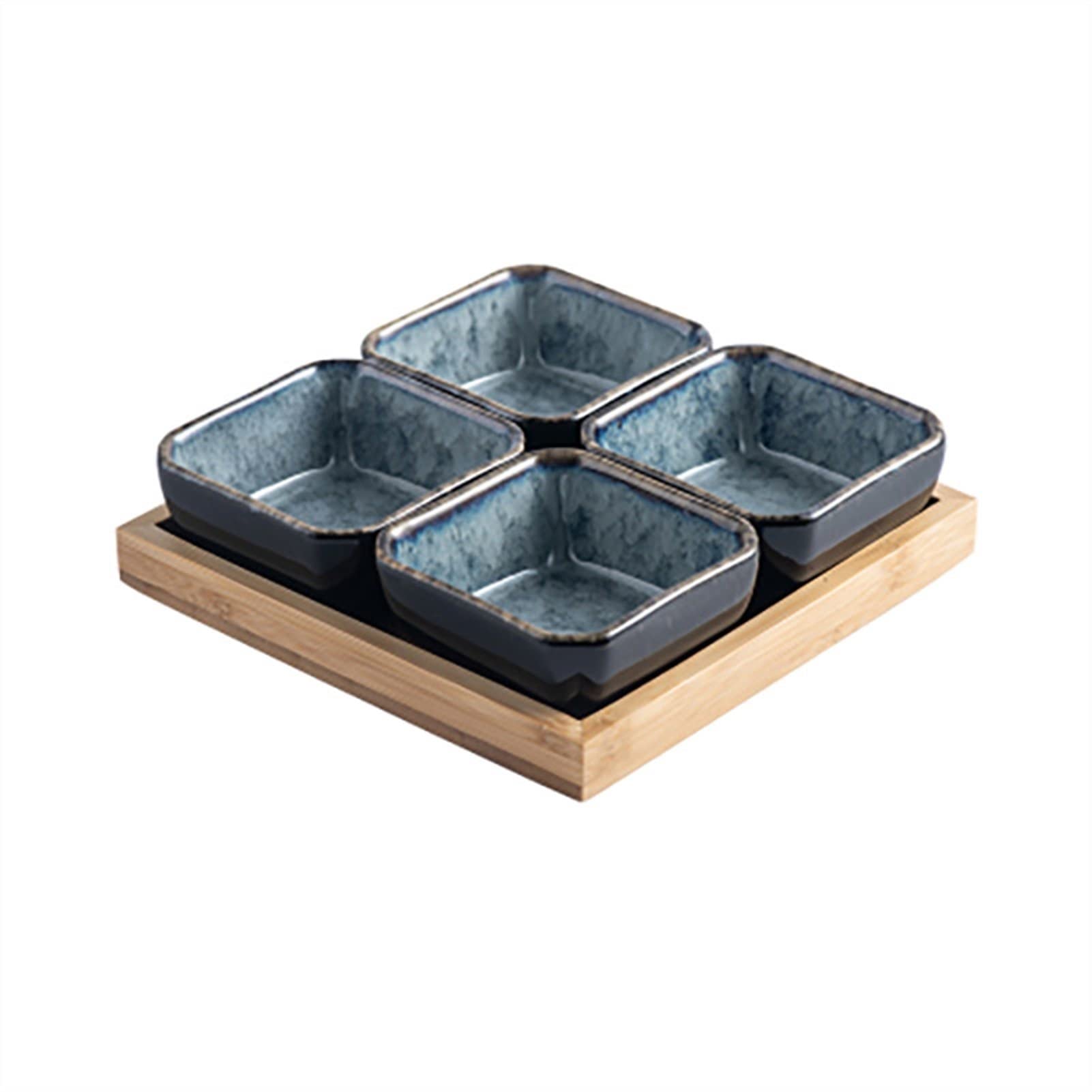 caihuashopping Dipschälchen Frucht-Snack-Platte Keramik-Sauce-Restaurant-Restaurant-Seitenteller Tauchtaucer getrocknete Fruchtplatte Geteilte Snackplatte Saucen Schalen (Color : C)