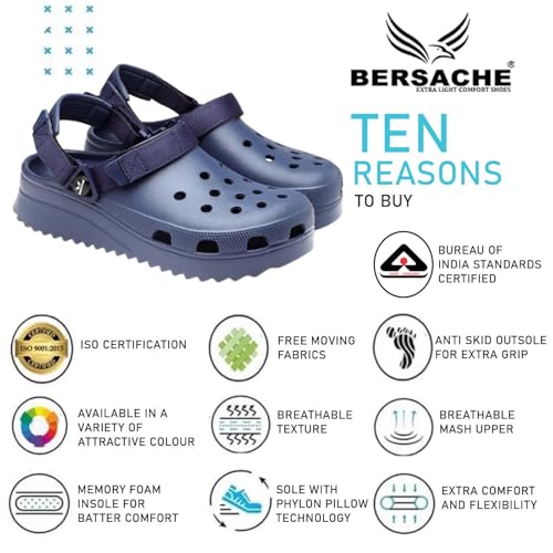 Image of BERSACHE Extra Soft Classic Casual with Regular wear with Ultra Soft & Flexibility Technology WEDGES SANDAL for Men's /Boy