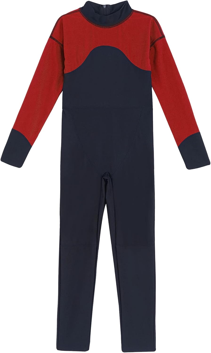 Kids Boys Girls Full Body Rash Guard Swimsuit Wetsuit One Piece Water Sports Sunsuit Swimwear UPF 50+