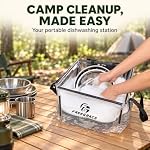 Freegrace Clear Folding Wash Basin - Collapsible Camping Sink & Dish Pan - Image 4