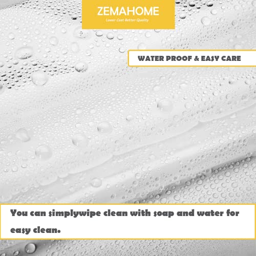 Zemahome 60" X 72" Peva Plastic Shower Curtain Liner - 1 Pack Premium Light Weight Clear Bathroom Shower Showroom Curtain Liner With Rustproof Metal Gromments And Weighted Magnet #TOP2