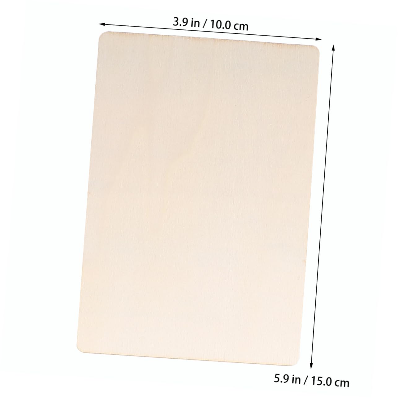 SHINEOFI Rodajas de Madera para Pintar DIY 50 Piezas Rectangulares 10x15 Cm para Niños Creativos Manualidades Infantiles Uso Escolar y Actividades Familiares