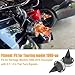 Smoke Bullet Turn Signal Light Lens Cover Fit for Harley Touring Road Glide Road King Electra Glide Tour Glide Heritage with 3-1/4'' Flat Turn Signals,NOT Fit for LED (Plated Smoky)