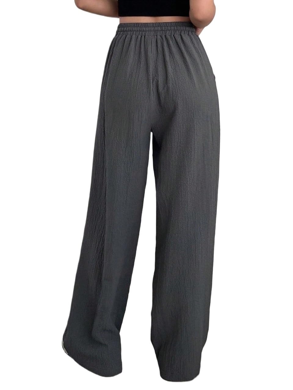 RAISER Womens Business Work Casual Pants Elastic Waist Drawstring Loose Fit Long Casual Pants