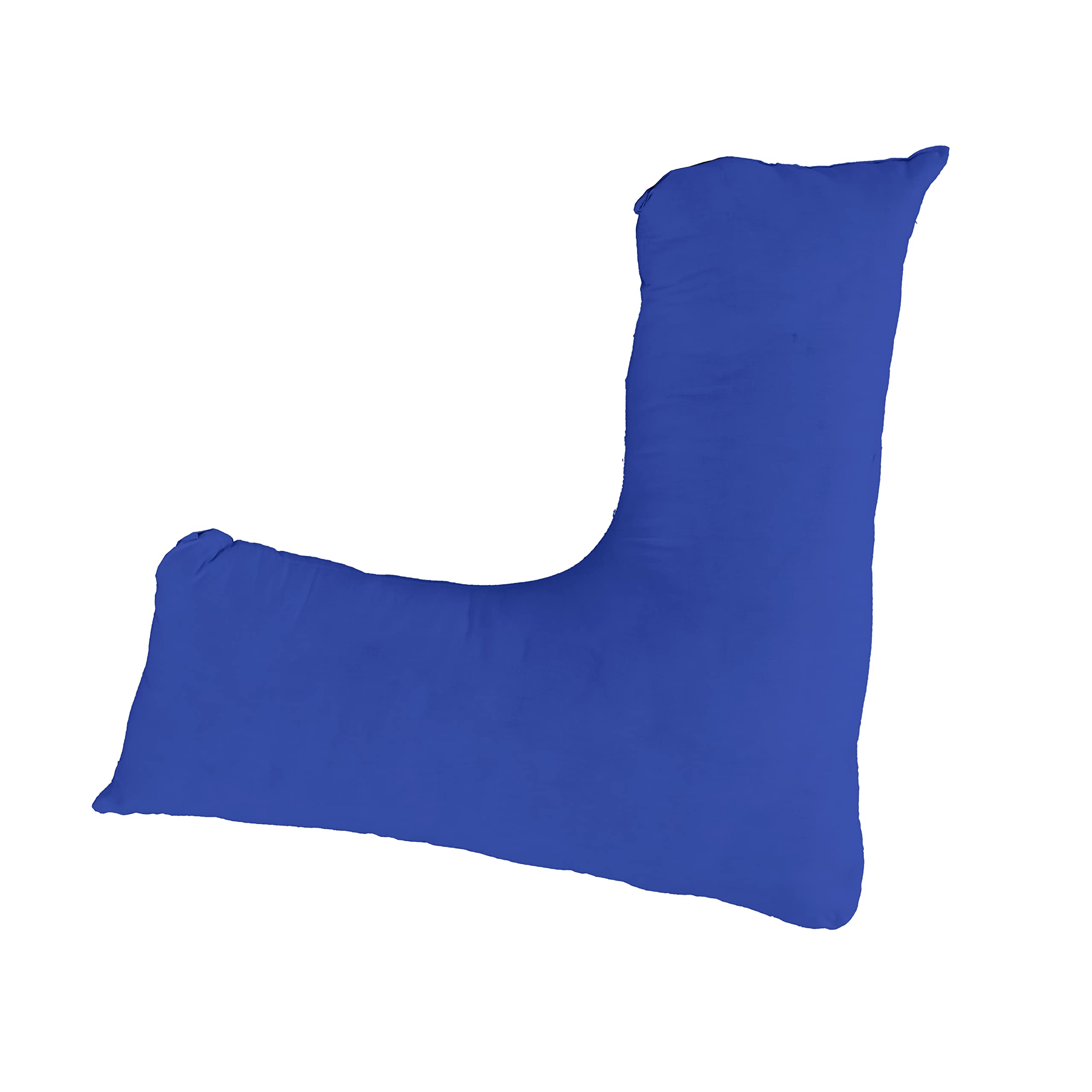 Sleep&Snuggle V Shaped Pillow Case Cover- Orthopaedic Nursing Maternity Pillow Case - Neck support for comfort and Soft Pillowcase (Blue)