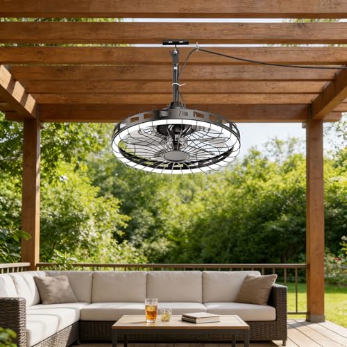 Outdoor Ceiling Fan with Light DROPS TO - image 9