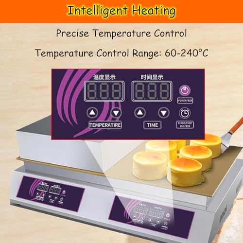 Commercial Electric Soufflé Maker & Pancake Griddle, Non-Stick Soufflé Machine for Perfect Soufflé Pancakes, Professional Kitchen Equipment for Restaurants and Cafés