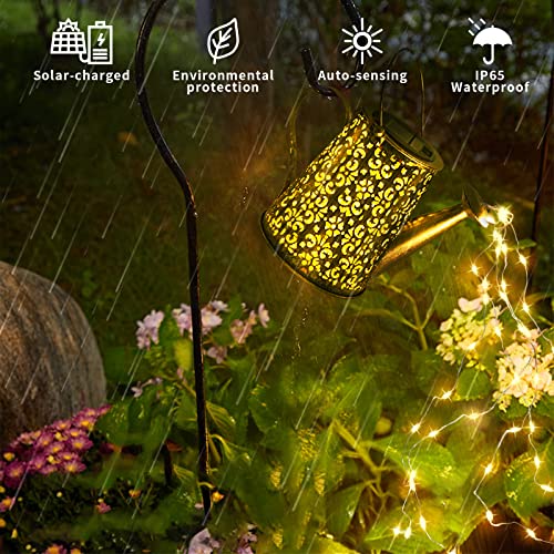 Dlaoum Solar Watering Can Lights - Solar Lights Outdoor Waterproof Warm White Hanging Lantern Garden Decorations Lights For Yard Path Landscape Decoration #TOP4