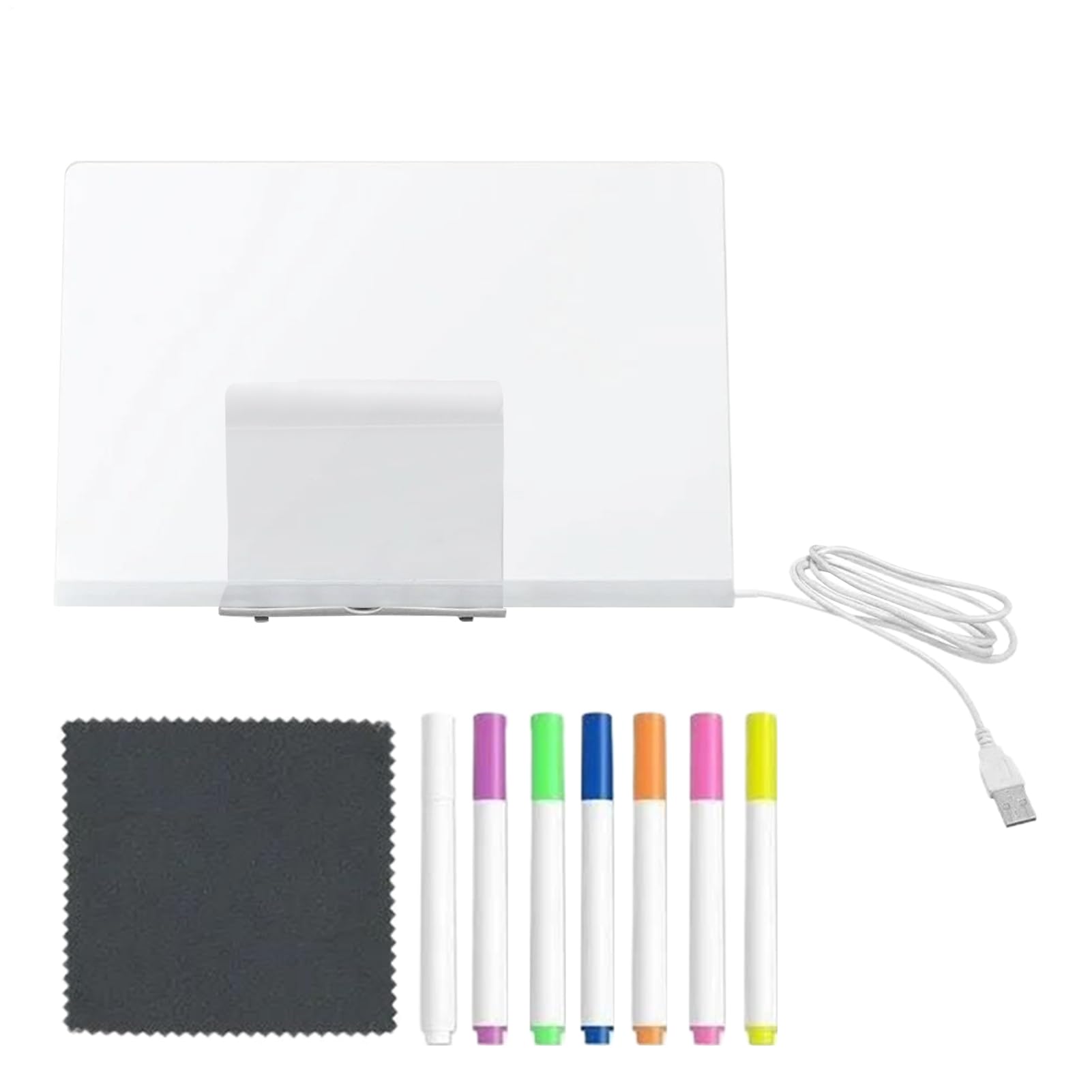Bloc-notes lumineux LED et tableau de notes pour message intérieur - 8
