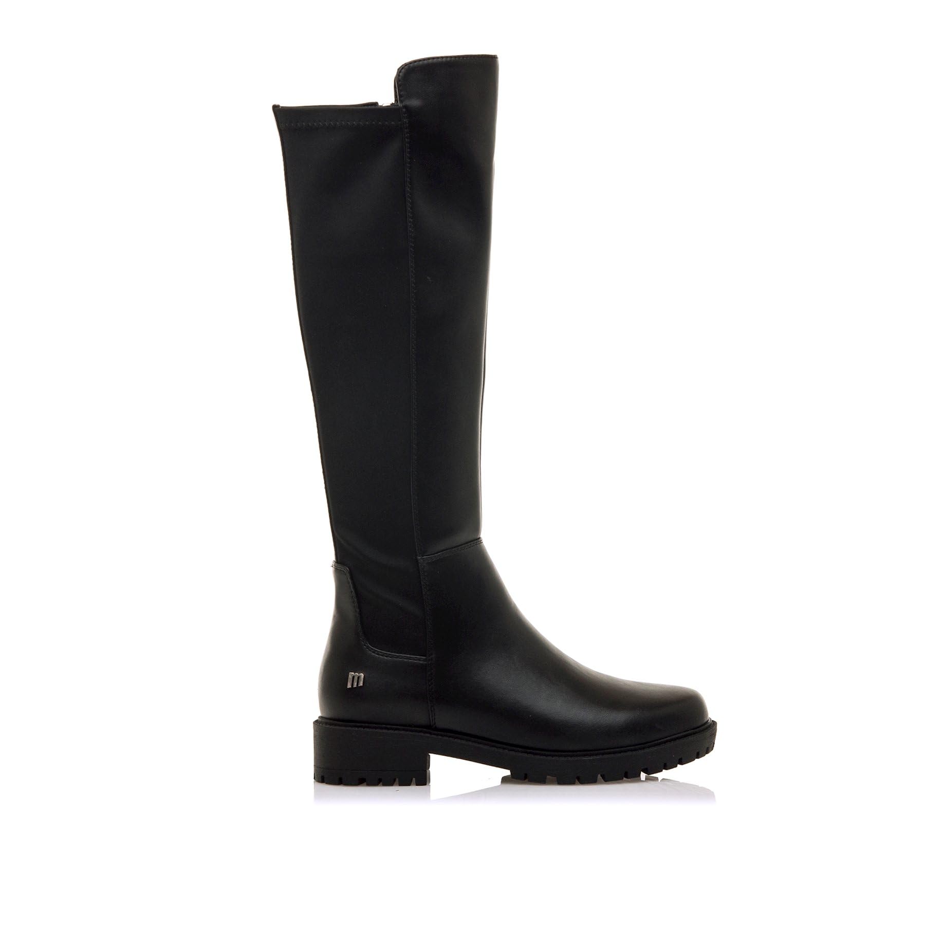 MTNG 52458 Women's FLAT BOOTS, Black/White, 4 UK