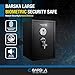 Barska Biometric Fingerprint Safe – Quick Access Security Safe with 2.5-Second Keyless Entry, Solid Steel Construction & Backup Key for Home, Office & Valuables Storage
