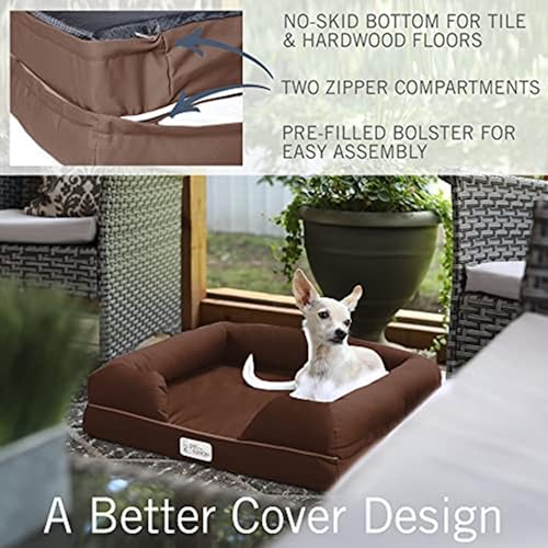 PetFusion Kleines Hundebett mit solidem 6,3 cm dickem Memory-Schaum