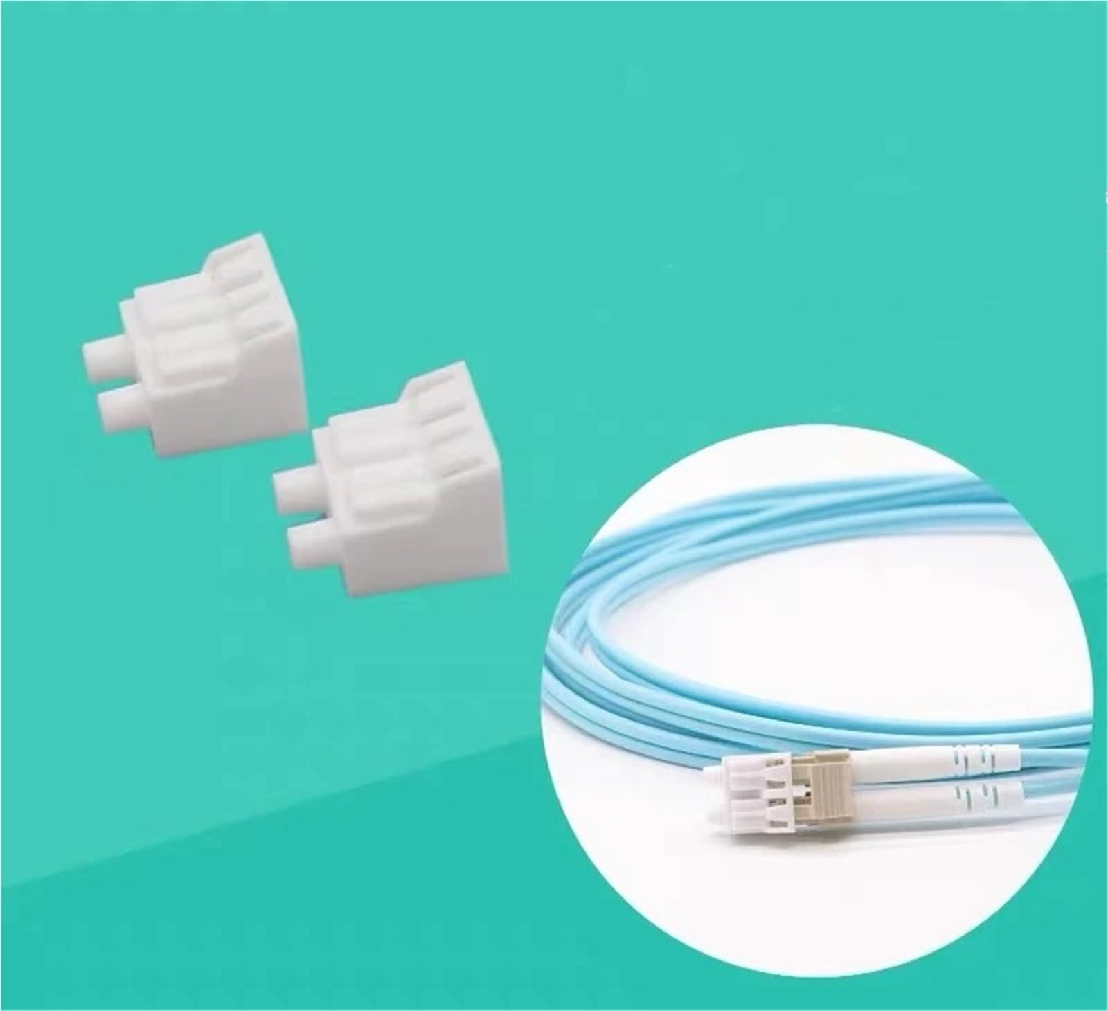 Lot de 100 Bouchons Anti-poussière for connecteurs Fibre Optique LC Duplex et LC DX(Black)