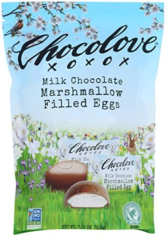 Chocolove, Milk Chocolate, Marshmallow Eggs, 7.05 Oz