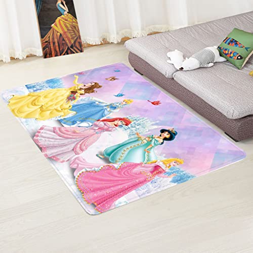 Kinderteppich Rosen-Prinzessin, THEKO, Rechteckig, Höhe: 14 Mm Kurzflor Motiv Prinzessin Kinderzimmer 627323096