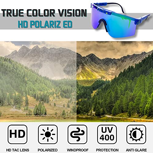 Ctostm Polarized Cycling Sunglasses For Men Women,Uv400 Sports Glasses For Youth,Windproof Goggles For Baseball Running Golf Fishing (Db-Dcs12) #TOP3