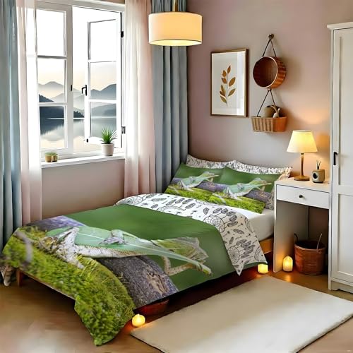Housse de couette confortable avec fermeture éclair cachée pour lit 2p - 3