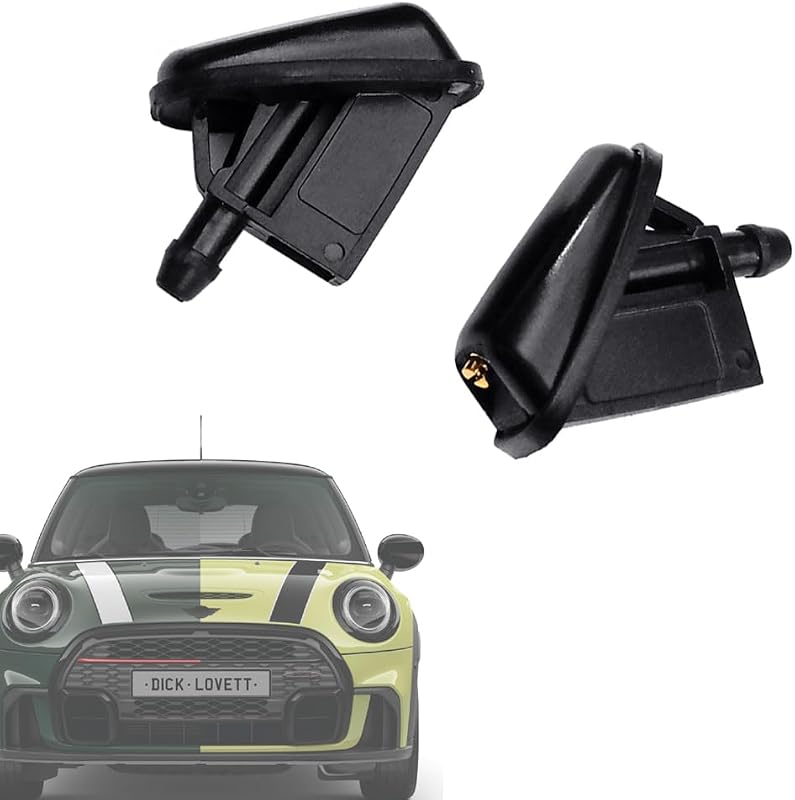 Bicos do lavador do para-brisa dianteiro AMFRNE ajustáveis e não aquecidos para Mini Cooper – Par