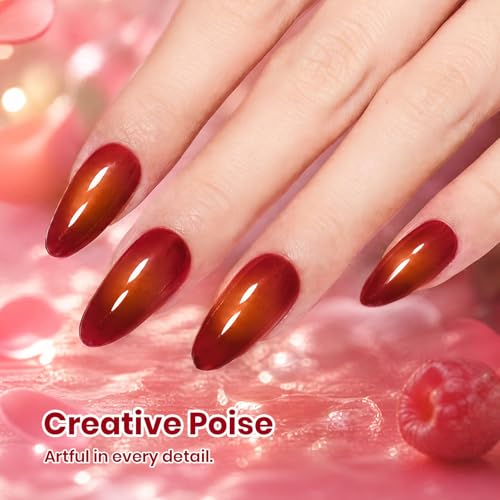 Image of Beetles Red Gel Polish - Berry Naughty 15ML /0.51Fl Oz, Red Gel Nail Polish, Color-Matched Bottle, Soak-Off UV LED, Long-Lasting Holiday & Summer Nails Art for DIY Beginners & Salon Pros