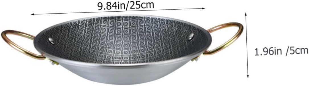 Stainless Steel Pan Daily Use Cooking Pan Double Handle Hot Pot Kitchen