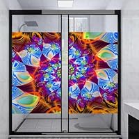 Amazon｜多色 窓ガラスフィルム レトロな水彩イラスト 窓飾り