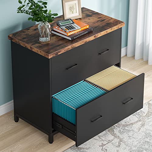 2Drawer File Wood Lateral Filing Home