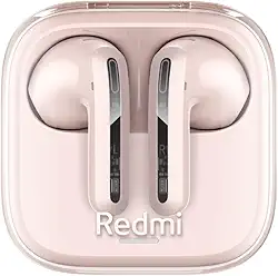 Xiaomi Redmi Buds 6 Active, Fones de Ouvido Sem Fio, Versão Global (Rosa)