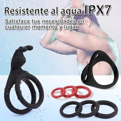 Juguetes eróticos Anillos de Pene Masculino, Anillo Erección de Silicona Pene para Sexo más Fuerte y Duradera,Cock Ring que Mejora el Placer, Juguetes Sexuales de Adulto en Pareja y Hombre