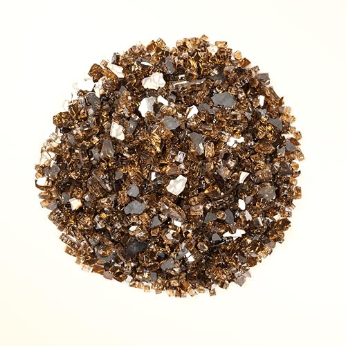 MSI Copper Brown 1/2 in. Reflective Tempered Fire Glass Rocks 20 lb - image 2
