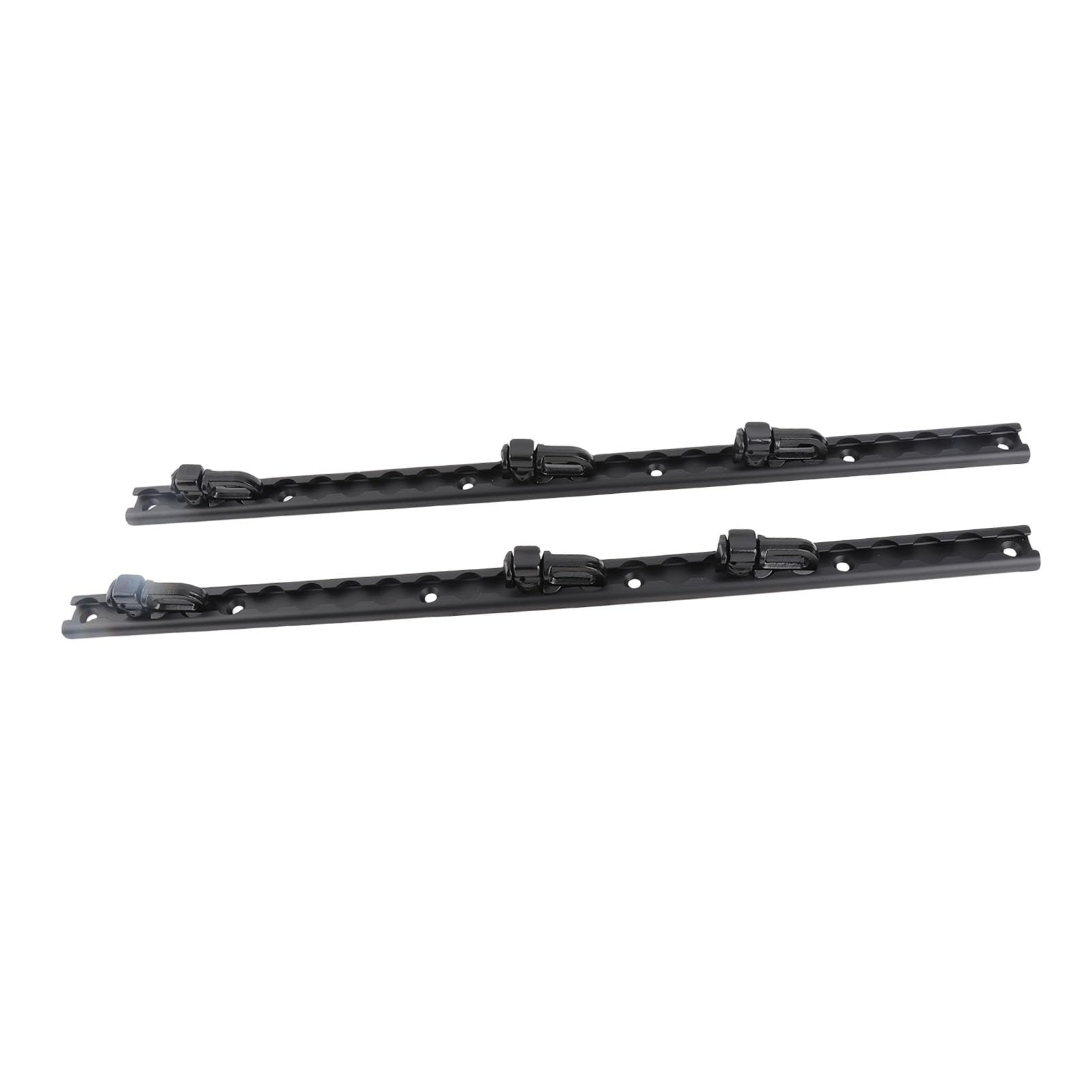 CHICIRIS L-Schienen-Zurrsystem, 4er-Pack Aluminiumschienen mit 8 Stahlringbeschlägen für LKWs, Anhänger, Pickups, Ladungssicherung