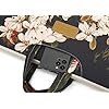 DACHEE Black Peony Patten Waterproof Shoulder Messenger Bag Case Sleeve for 14 Inch 15 Inch Laptop Briefcase 15.6 Inch - Image 5