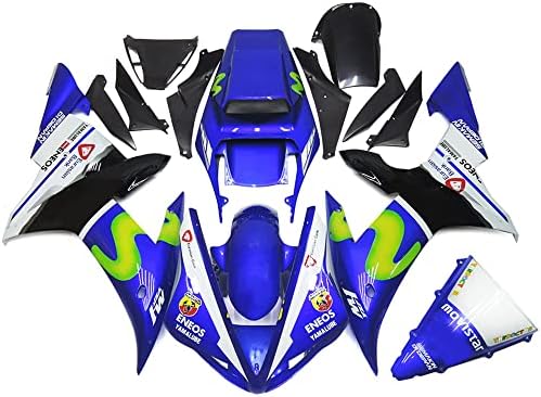 Blue White Black Fairing Kit fit for 2003 Yamaha YZF R1 2002 ABS Plastic Injection Bodywork YZF-R1 02 03