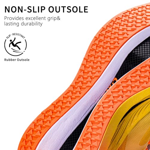 Image of Carbon Plate Marathon Running Racing Shoes Men Stable Support Shock-Relief Ultra-Light TPU Outsole Rebound Sneakers