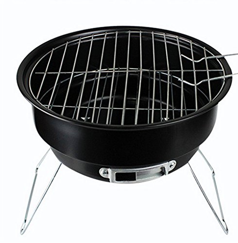 Demarkt Round Shape Barbecue Pits Portable Grill Stove Foldable Barbecue Fireplaces Outdoor BBQ Tool-BARBECUE OR OUTDOOR DINING