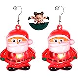 Usos amplios para: estos aretes rojos de Papá Noel no solo son adecuados para el uso diario, sino que también son adecuados para diversas ocasiones, como fiestas, cumpleaños, festivales, conciertos, ceremonias, bodas, fechas, Navidad y otras ocasiones, ya sea en ocasiones formales o informales, haciéndote atraer fácilmente la atención de los demás