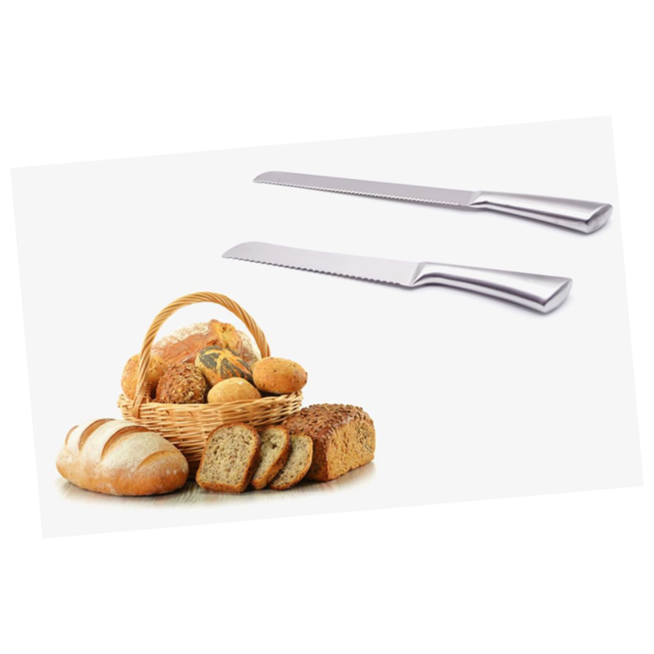 TOPBATHY 3piezas Cuchillo De Pan Inoxidable Dientes Para Pasteles y Pizza Herramienta De Repostería Para Bodas y Cumpleaños
