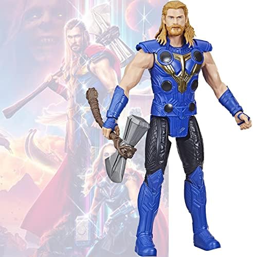 HASBROSERIES Titan Hero Series Blue Suit Thor 12-Inch Action Figure with Strombreaker Axe