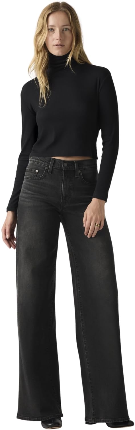 Levi's Kobieta Dżinsy 728 z wysokim stanem i szeroką nogawką