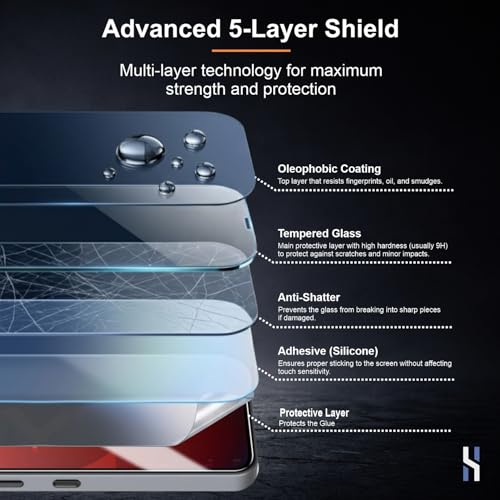 Image of Tempered Glass for Nothing Phone 3A | 3A Pro (6.77 Inch) Military Grade 9H Screen Guard, Anti-Scratch, Shatterproof, Edge-to-Edge Full Coverage - Black Border