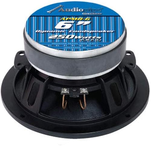 Miniatura 2 de 2 altavoces Audiopipe APMB 6C 6" 500W de frecuencia baja/media de 8 ohmios