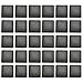 30 Pack Square Tubing Plug Insert End Caps, 20mm x 20mm Shelf End Push-in Plastic Cap for Fence Post Tubing Insert Finishing Plug Black