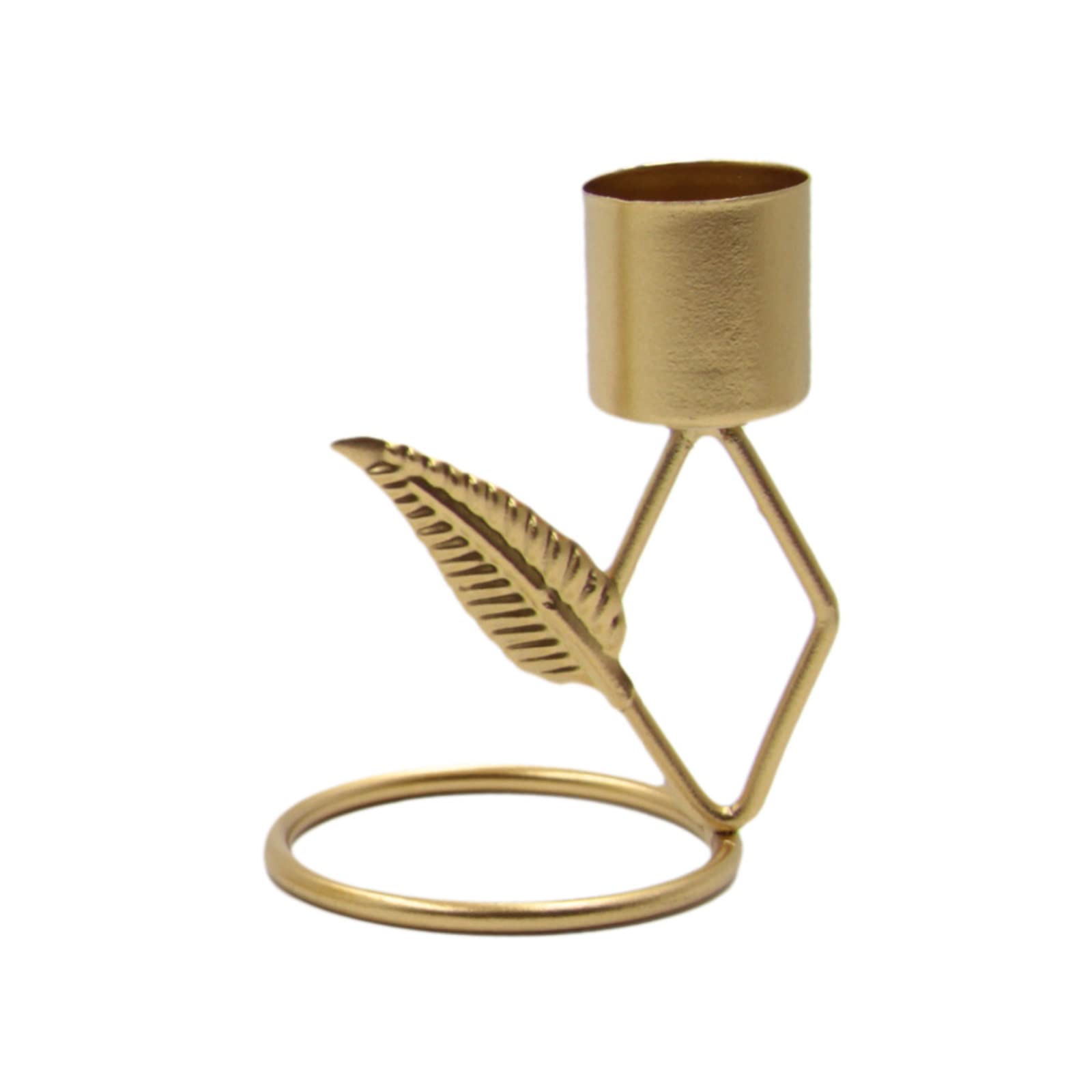 carotoe Wrought Iron Metal Holder Candlestick Decor Ornament for Home Living Room Restaurant Decoration Wrought Iron Holder Stand