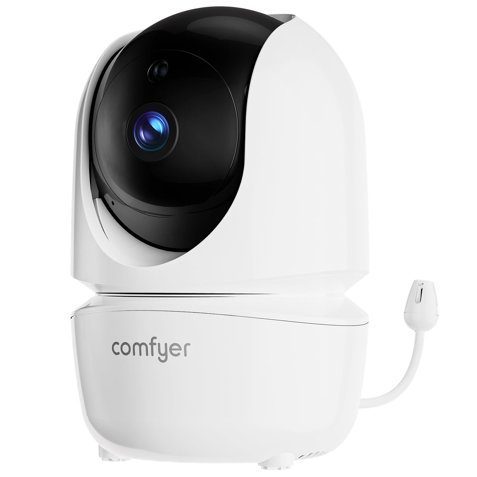 Comfyer Babyphone con cámara - Monitor portátil para bebés con función VOX, Sensor de Temperatura, visión Nocturna, 2.4 GHz, cámara de vigilancia Interna, Canciones de Cuna y resolución 1080P