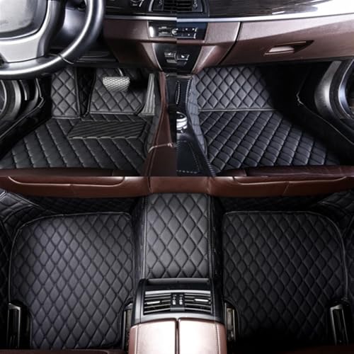 BASPHHH Allwettermatten Kompatibel mit Benz für C-Klasse W206 2021 2022 2023 Autofußpolster Schutzpolster Benutzerdefinierte Auto-Fußmatten Teppichbezug(Black)