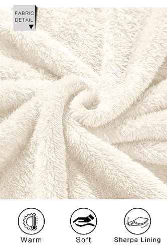 Image of GINGTTO Men's Fuzzy Sherpa Sweatshirt Fashion Pullover Fleece Hoodies