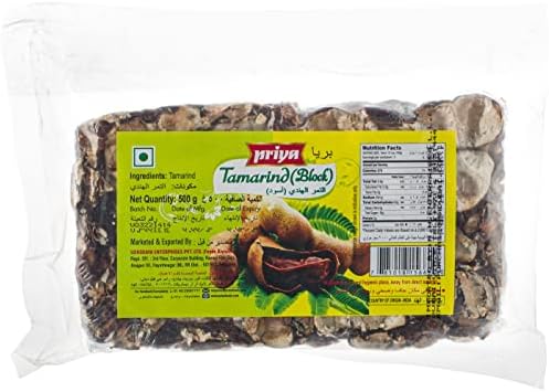 PRIYA FOODS Tamarind Blocks Seedless, 500 gm