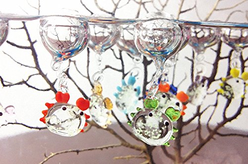 Omem 6 Pack Aquarium Float Ball Decoration,Colorful Luminous Crabs,Whale,Dolphin,Fish Tank Micro Landscape Ornament(Crabs) #TOP4