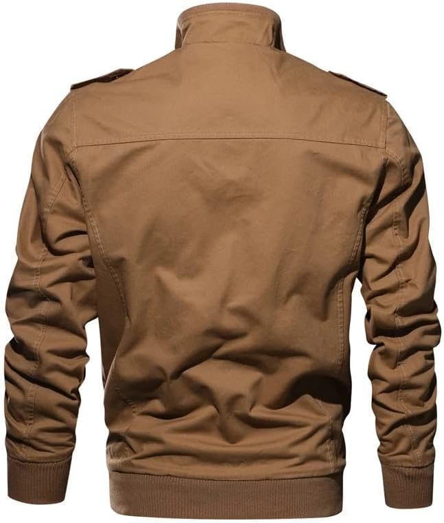 Xingfenly Military Autumn Winter Jacket Men Army Cotton Jackets Washed Outerwear Pilot Air Force Plus Size