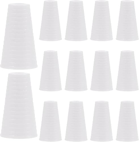 Perillas de cordón para persianas, 15 unidades, cordón de plástico blanco, con borlas, para ventanas romanas, cortinas